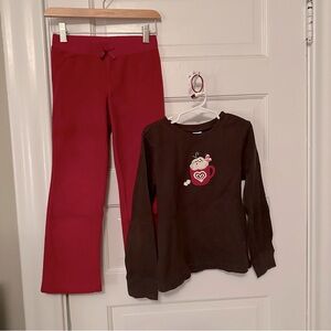 Gymboree Girls size 6 Hot Cocoa outfit ☕️